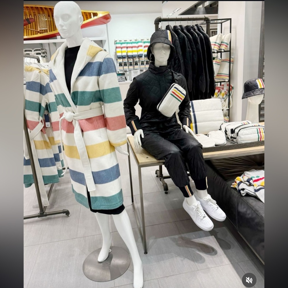 HBC Stripes Hudson’s Bay Company Blanket Coat - Picture 11 of 16